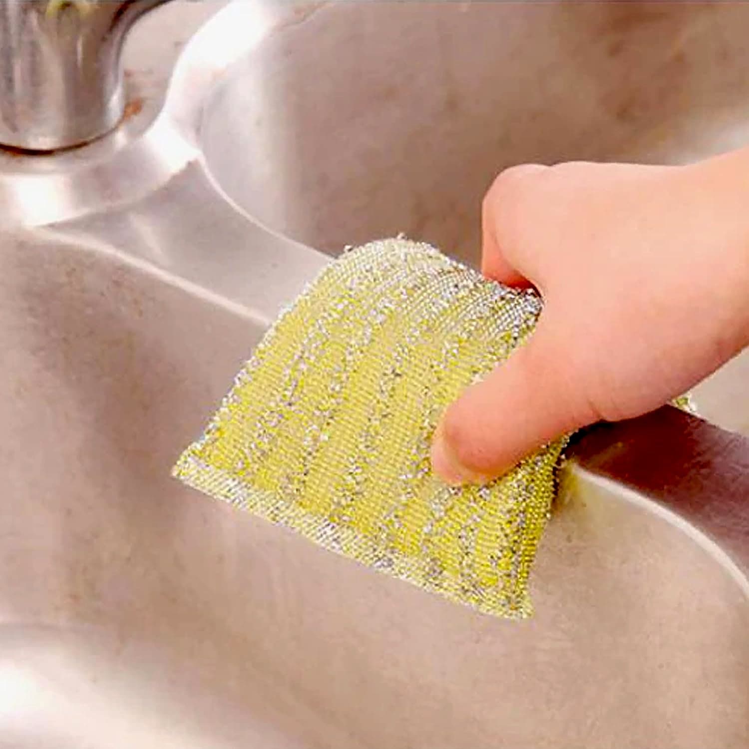 Microfiber Kitchen Cleaning Set - 6-Piece Sponge & Scouring Pad Collection thumbnail 3