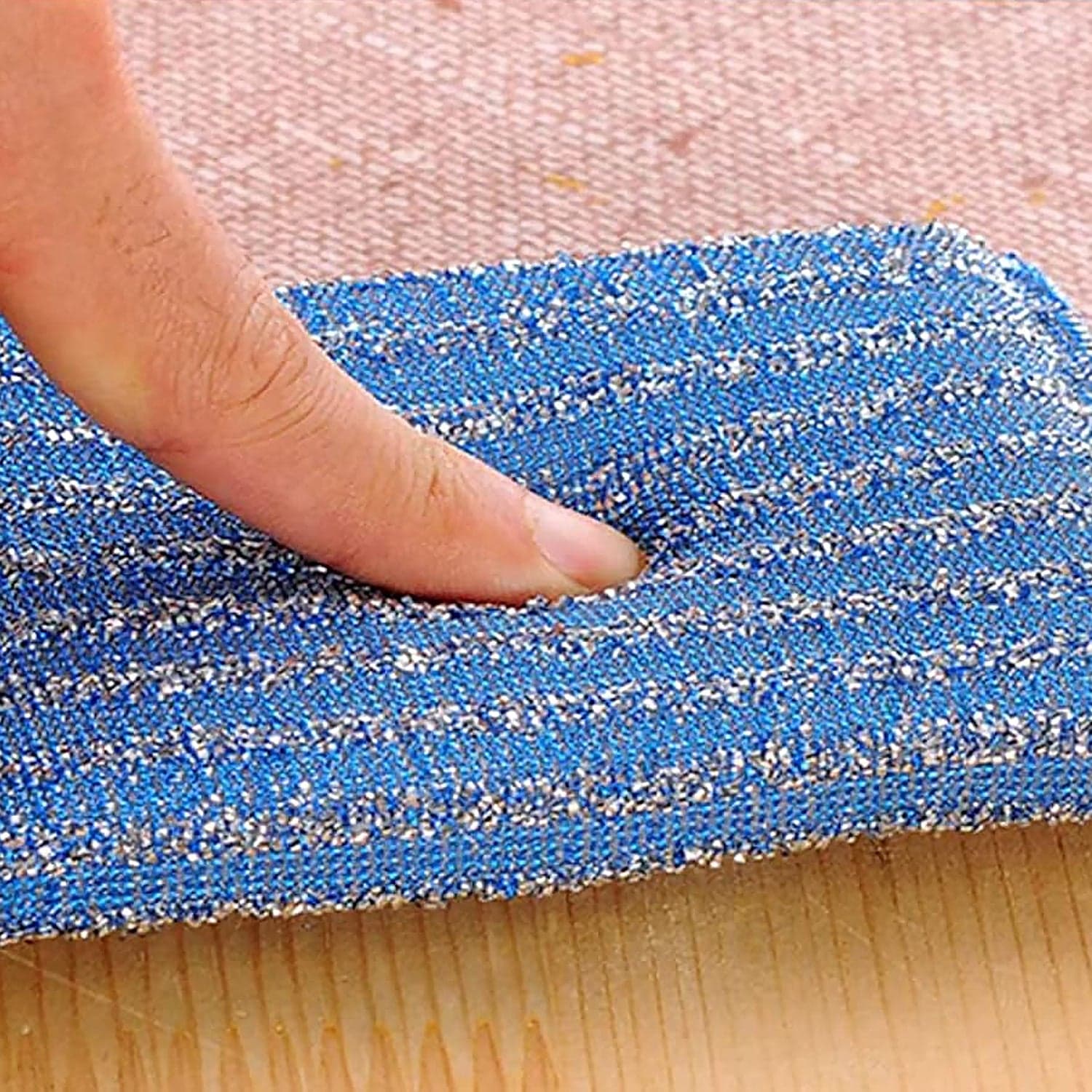 Microfiber Kitchen Cleaning Set - 6-Piece Sponge & Scouring Pad Collection thumbnail 4
