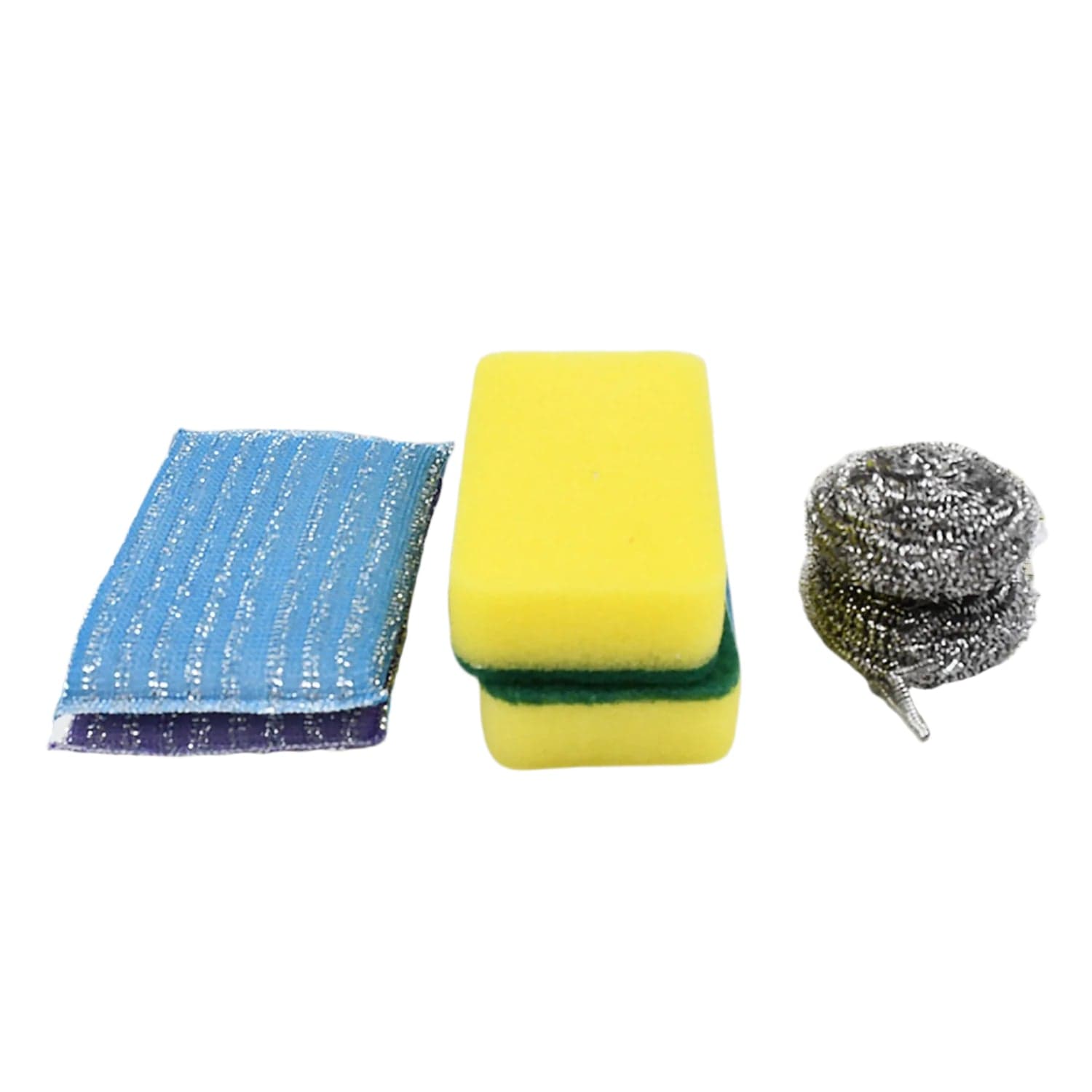 Microfiber Kitchen Cleaning Set - 6-Piece Sponge & Scouring Pad Collection thumbnail 5