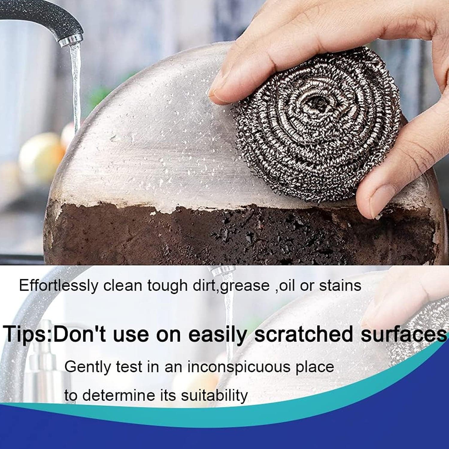 Microfiber Kitchen Cleaning Set - 6-Piece Sponge & Scouring Pad Collection thumbnail 7