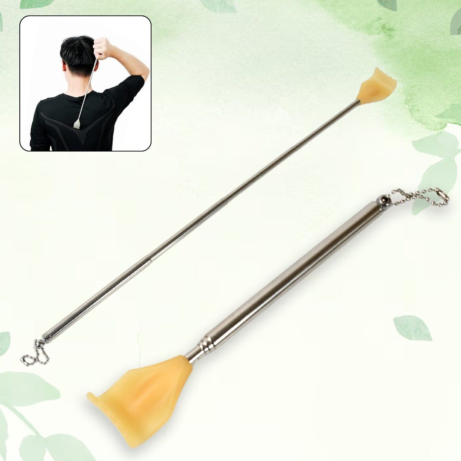 Back Scratcher Retractable Metal Tube Telescoping Massage Tool Portable Telescopic Back Scratchers For Women Men Adjustable 43Cm thumbnail 1