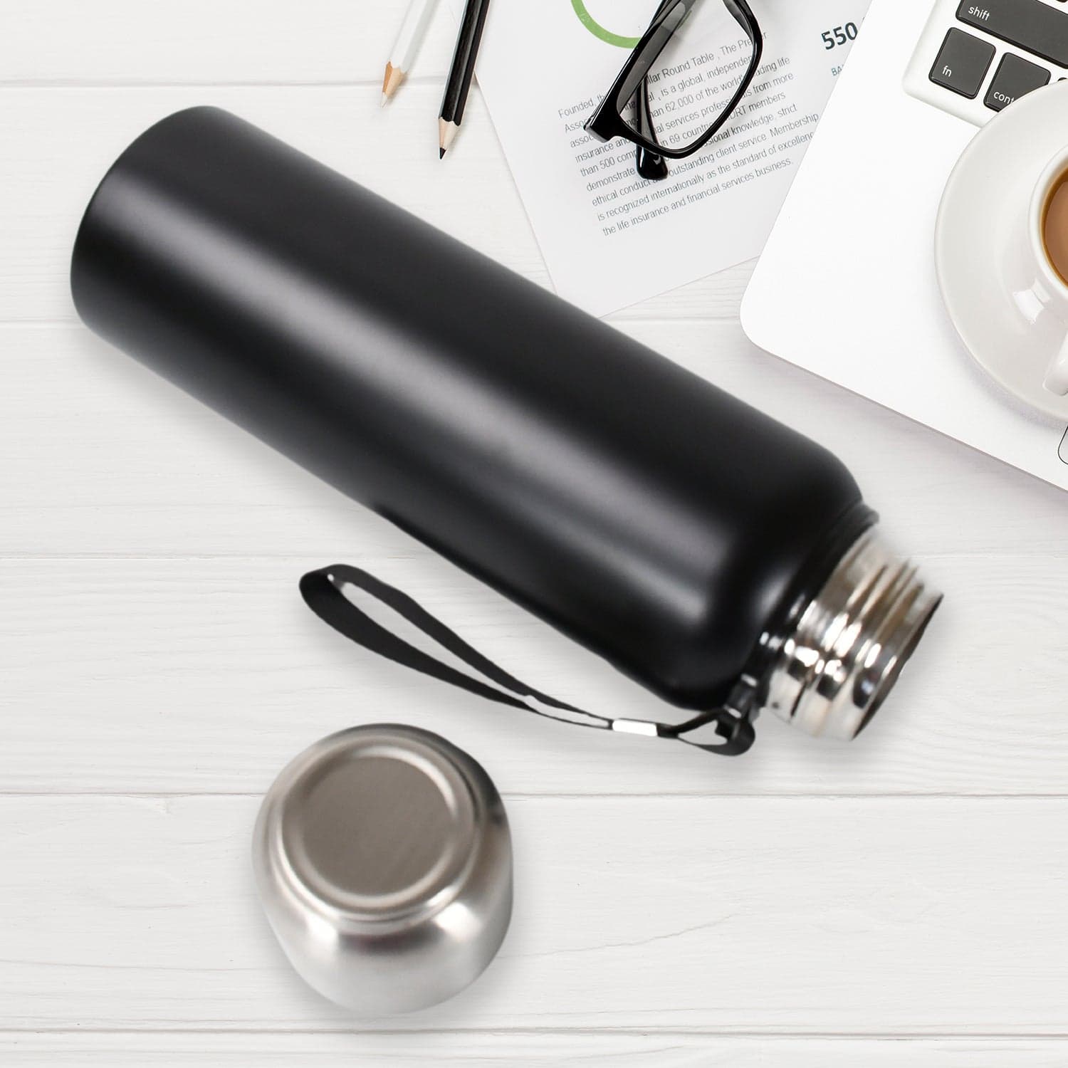 Stainless Steel Water Bottle (800ML) thumbnail 4