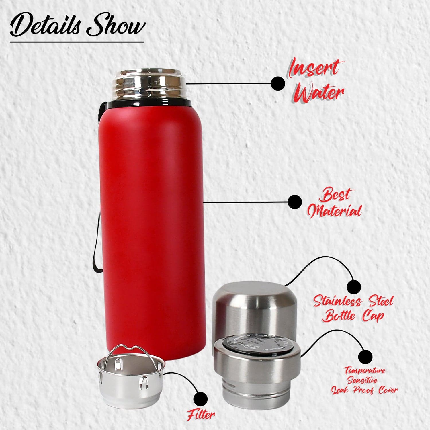 Stainless Steel Water Bottle thumbnail 5