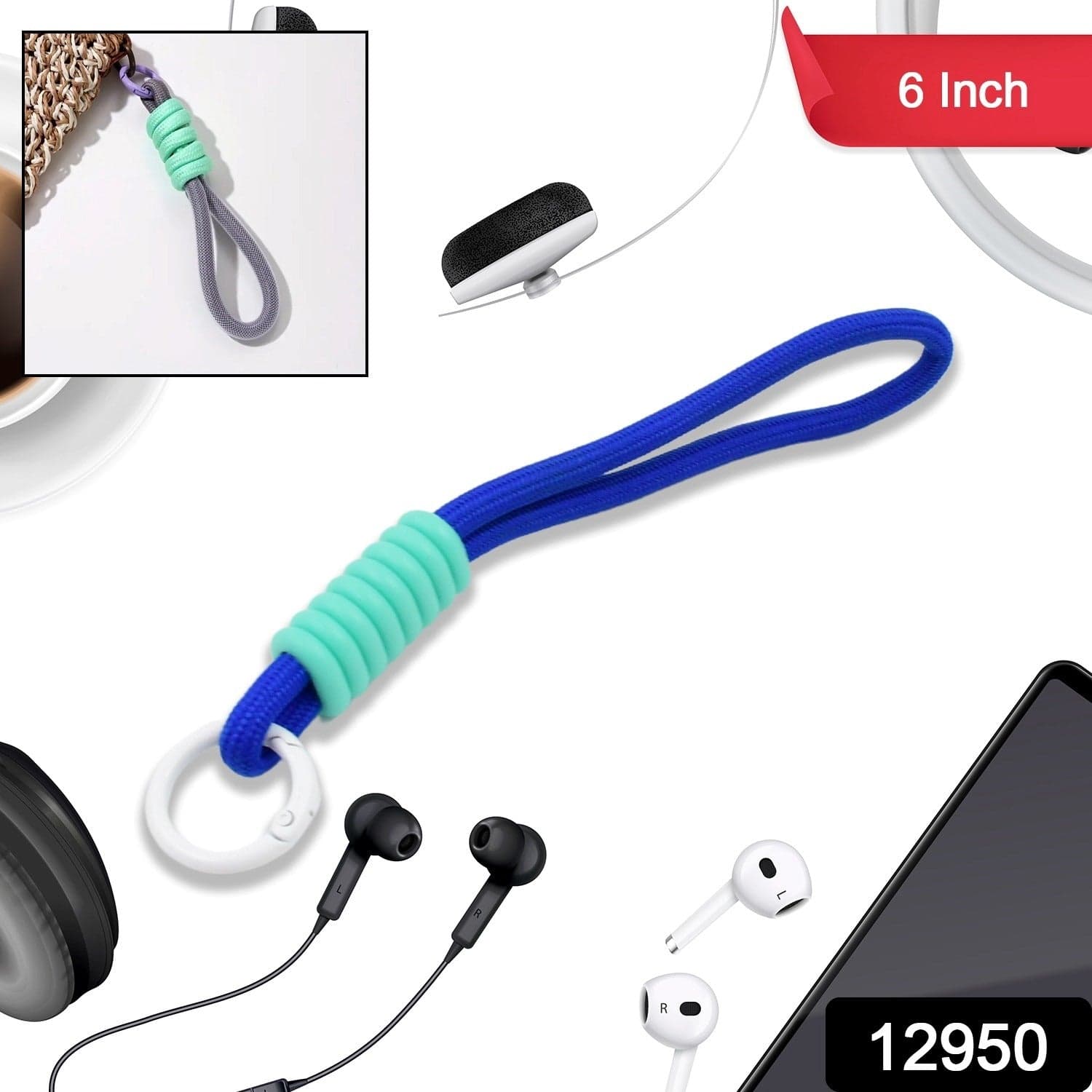 Multipurpose Adjustable Hand Wrist Strap Lanyard Cellphone thumbnail 2
