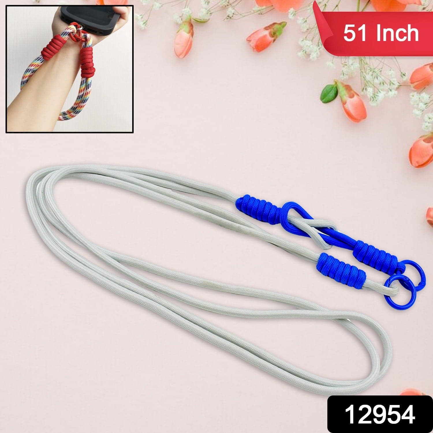 Universal Lanyard For Phone, Cross-Body Cell Phone Lanyard With All Smartphones (1 Pc / 51 Inch / Multicolor) thumbnail 3