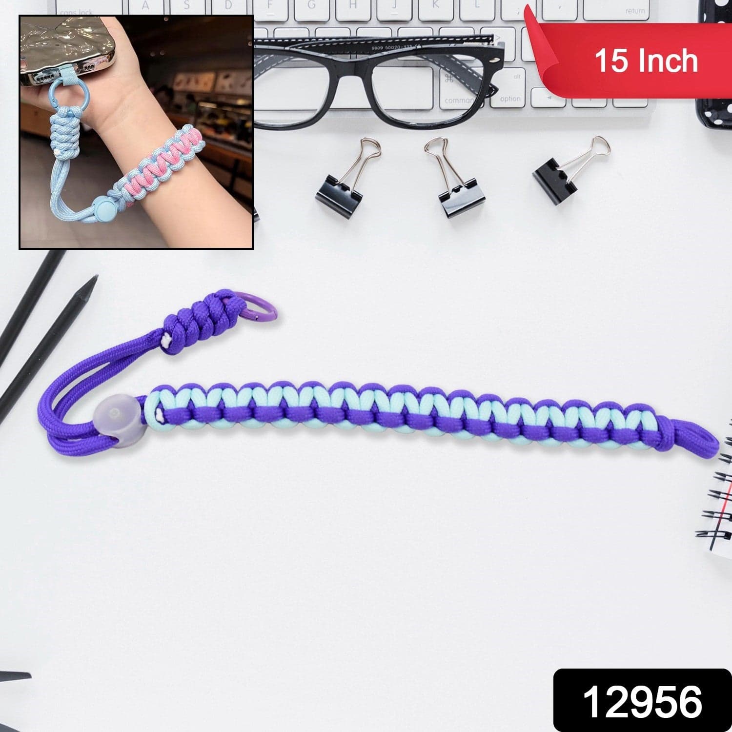 Multipurpose Adjustable Hand Wrist Strap Lanyardwith Cellphone thumbnail 2