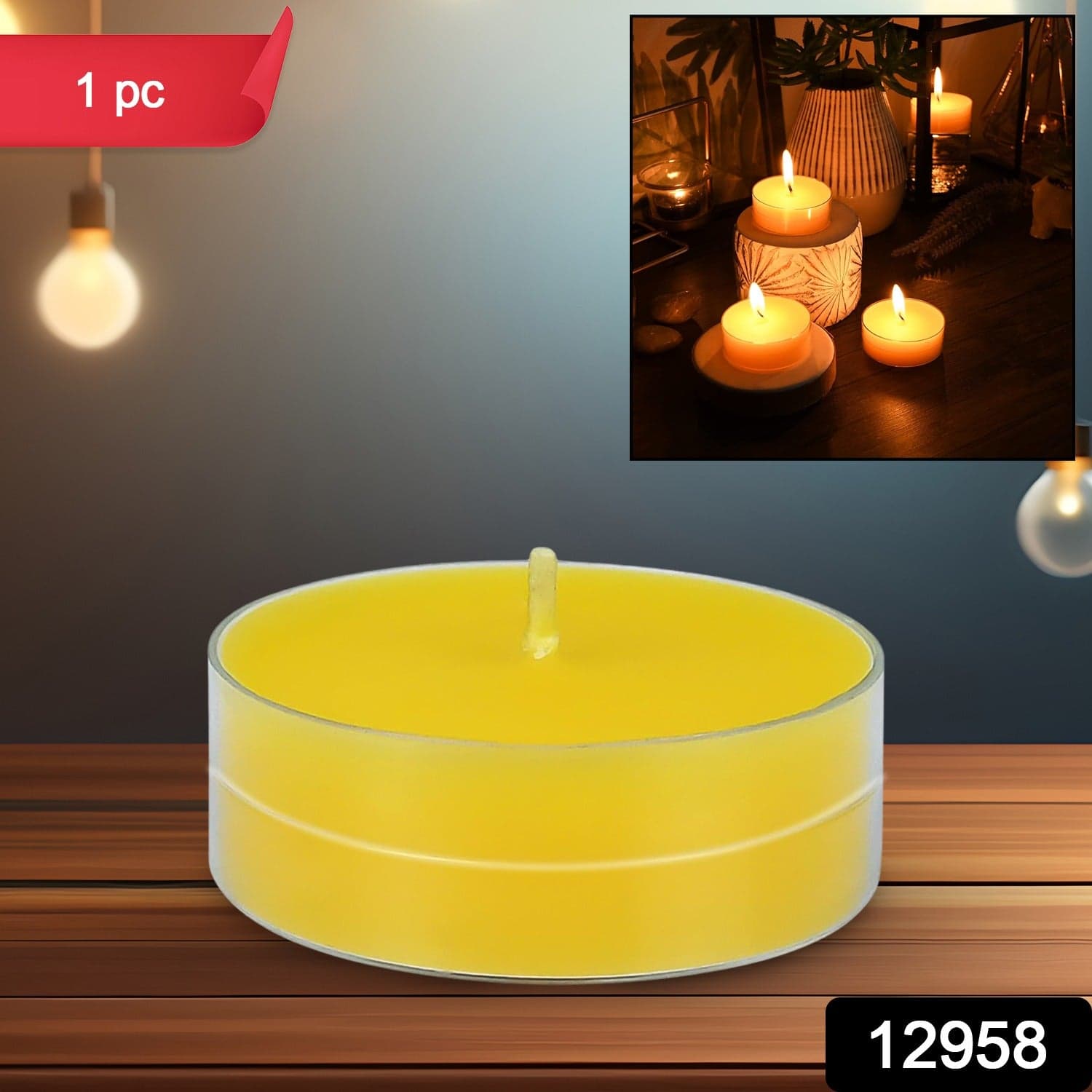 Tealight Diwali Candle of Smokeless, Long-Burning, Mix Color, Diwali (1 Pc / Mix Color) thumbnail 2