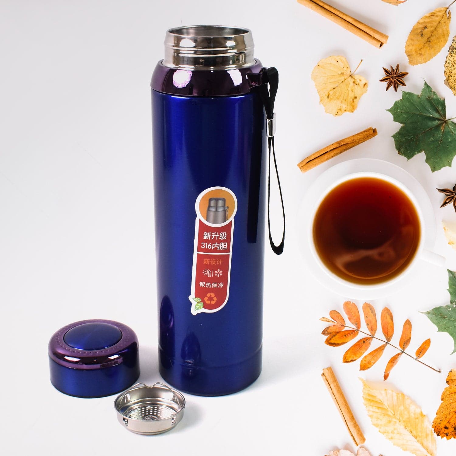 Vacuum Insulated Stainless Steel Bottle, Double Walled (Approx 1000 Ml / 1 Pc / Mix Color) thumbnail 1