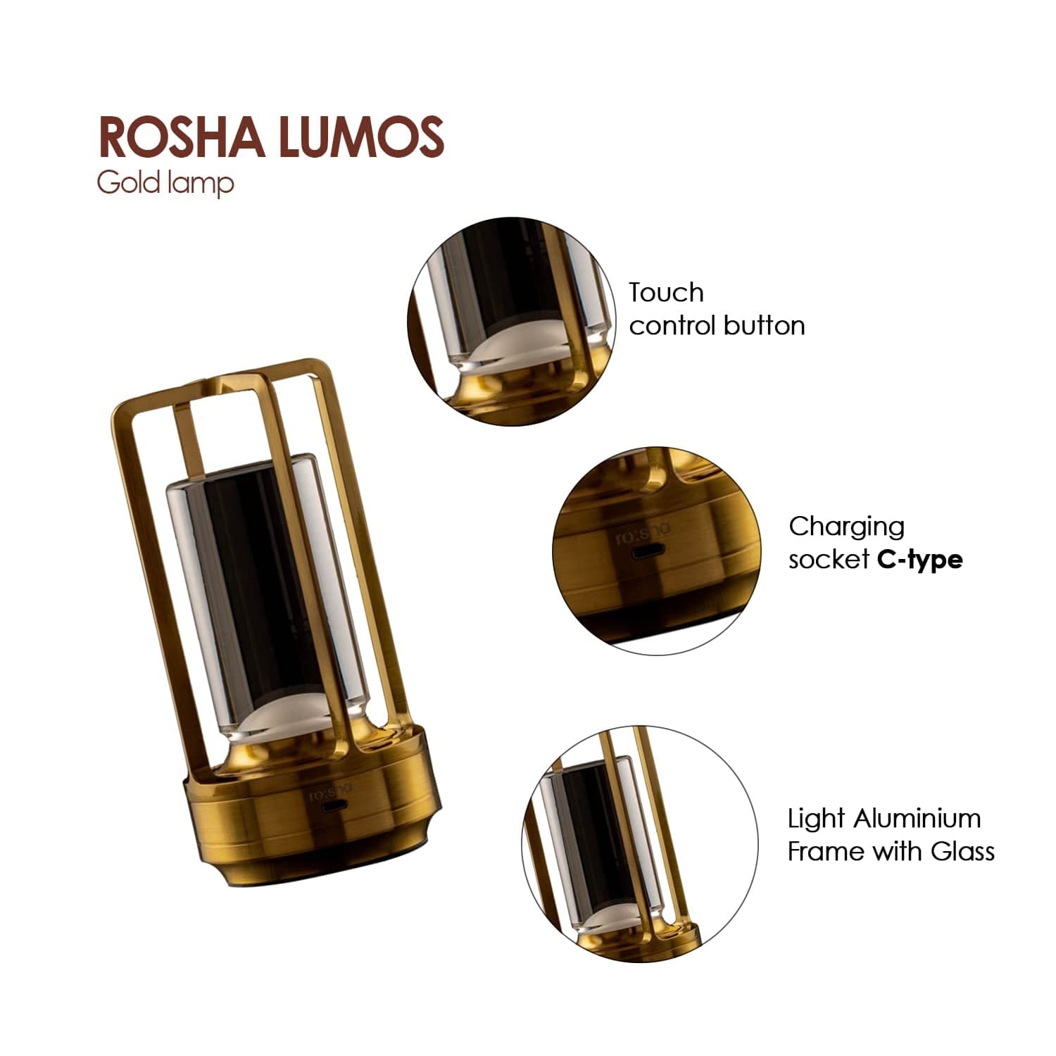 Crystal Lantern Lamp, Crystal Lantern Table Lamp, 3 Colors Rechargeable Cordless Led Lights For Restaurant / Bedroom Lights (1 Pc) thumbnail 5
