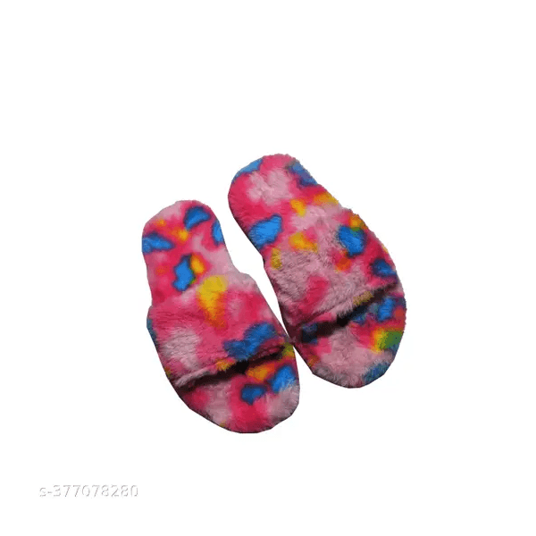 LifeO Summer & Winter Woolen Fur Slipper for Woman thumbnail 2
