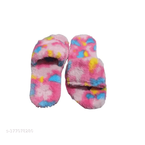LifeO Summer & Winter Woolen Fur Slipper for Woman thumbnail 3