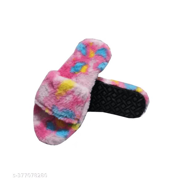LifeO Summer & Winter Woolen Fur Slipper for Woman thumbnail 4