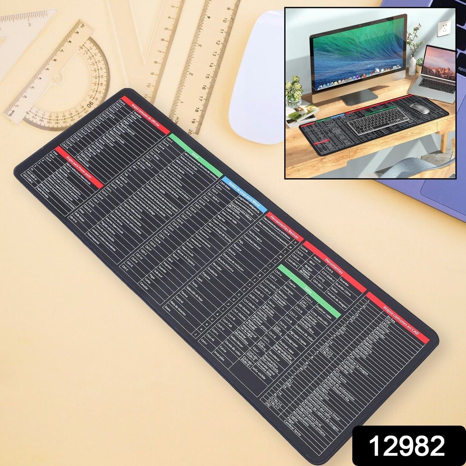 Mat of Shortcut Keyboard Mouse Pad Mat thumbnail 2