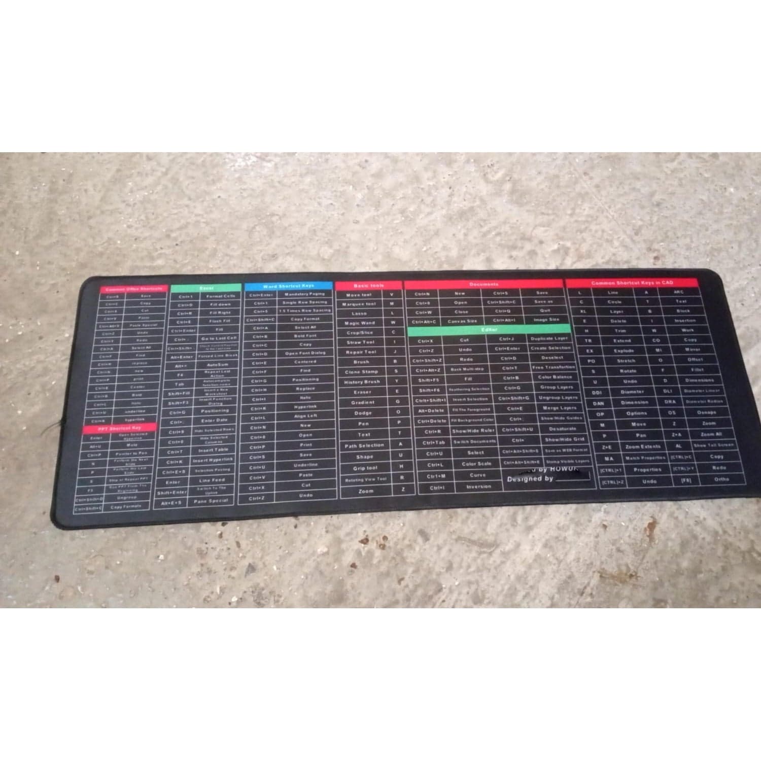 Mat of Shortcut Keyboard Mouse Pad Mat thumbnail 7