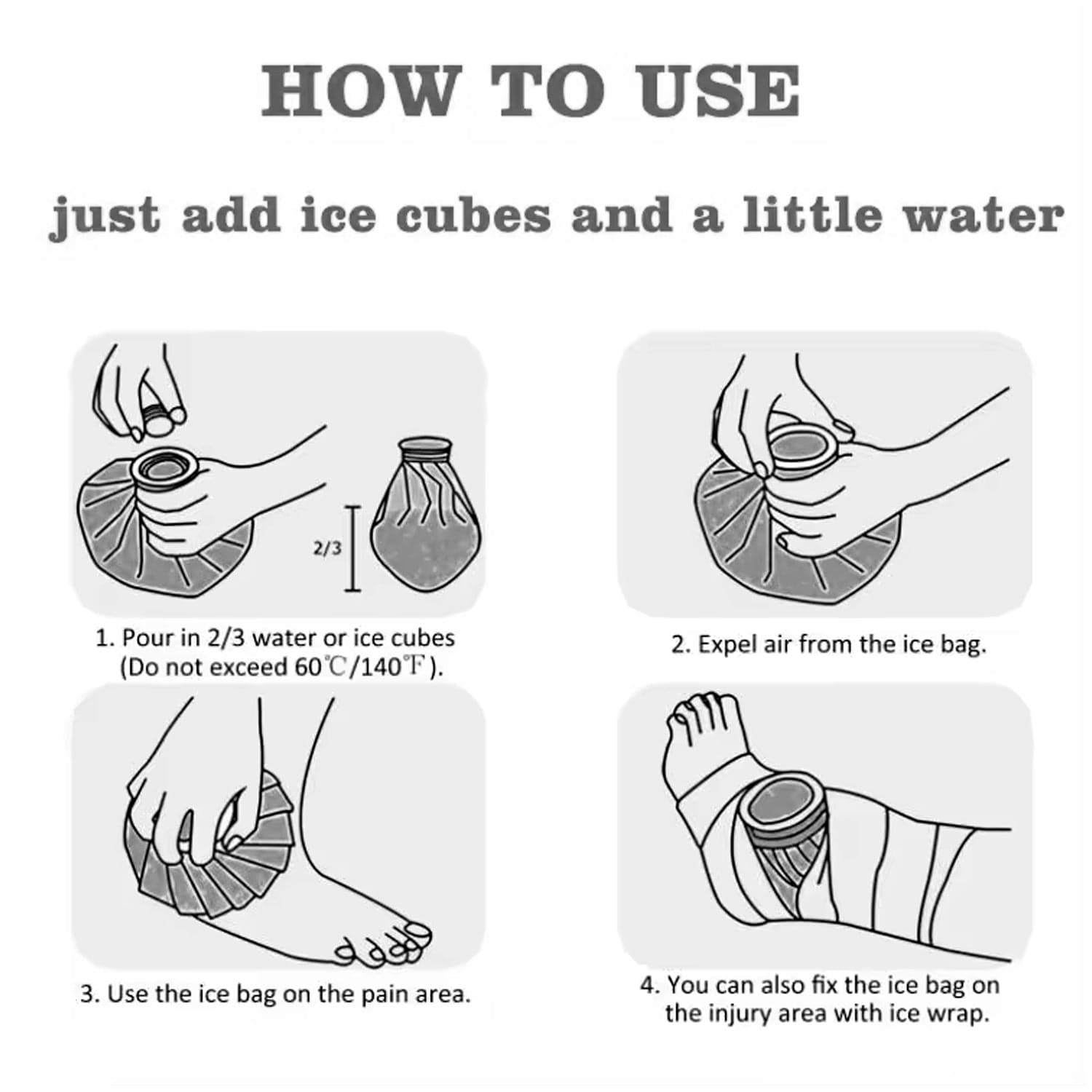 Pain Reliever Ice Bag Used To Overcome Joints Pain In Body (16CM) thumbnail 7