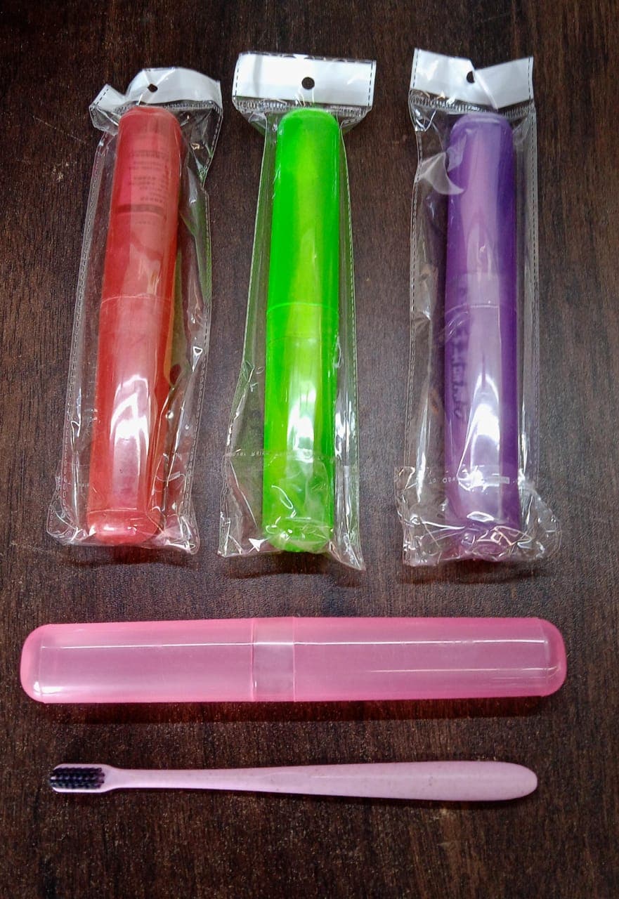 Soft Toothbrush With Toothbrush Cover Cleaner Scraper For Men And Women thumbnail 7