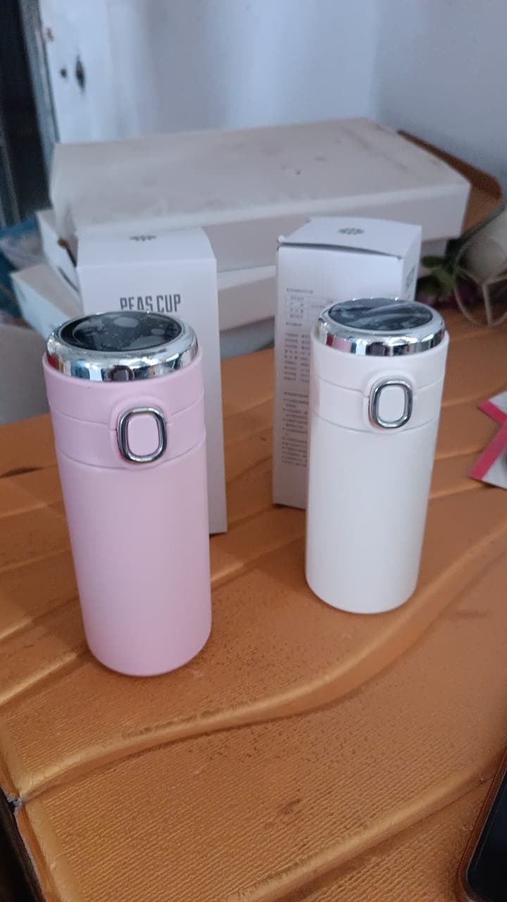 Smart Vacuum Insulated Water Bottle with LED Temperature Display (Mix Color & Design / 320 ML / 1 Pc)) thumbnail 9