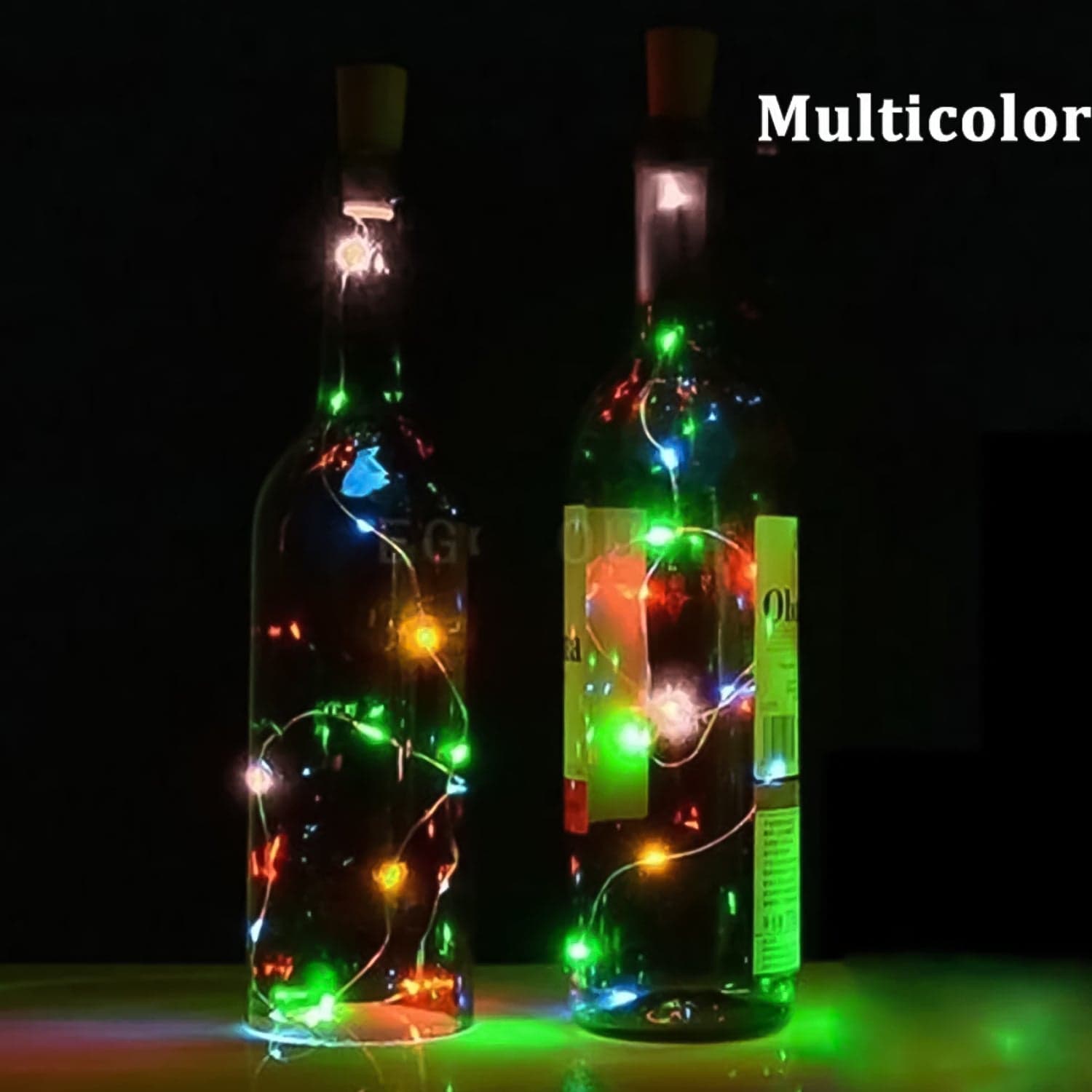 Wine Bottle Cork LED String Light, 2M Cable Multicolor, Battery Operated (1 Pc) thumbnail 4