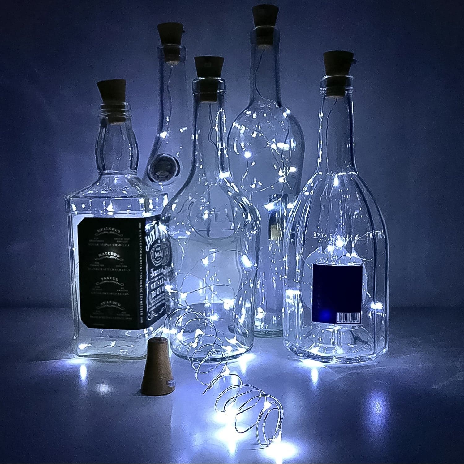 Wine Bottle Cork String Light | Multi LED / 2M Cable Length Copper Wire Battery Operated (White / 1 Pc) thumbnail 6