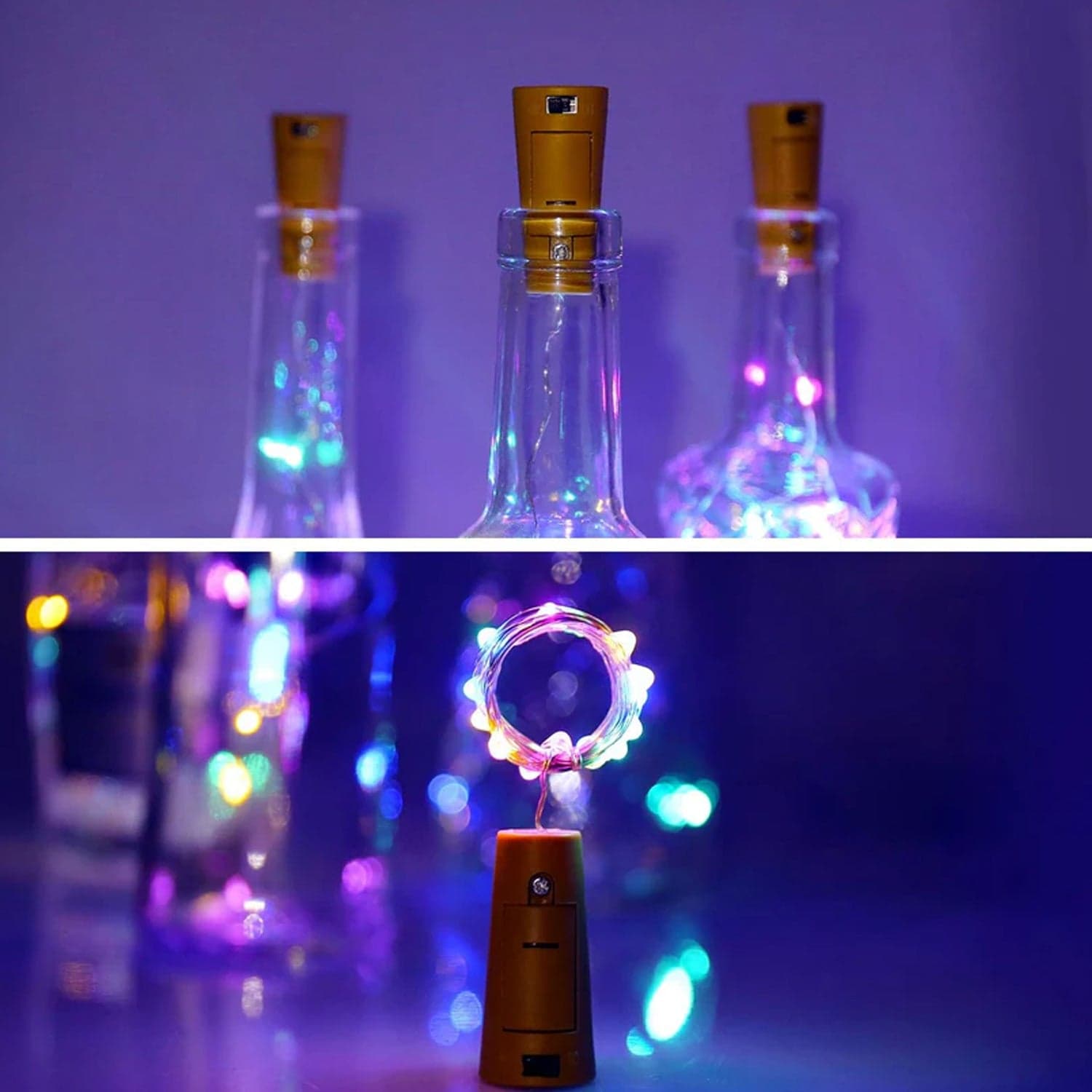 Cork Shaped Led Bottle String Fairy Lights 1 Pc thumbnail 2