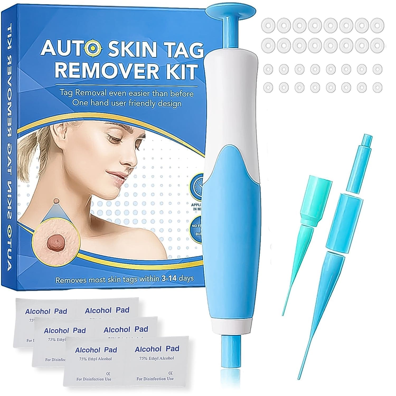 Skin Tag Remover Kit 2 in 1 for Micro to Large (2 mm - 8 mm / 1 Set) thumbnail 1