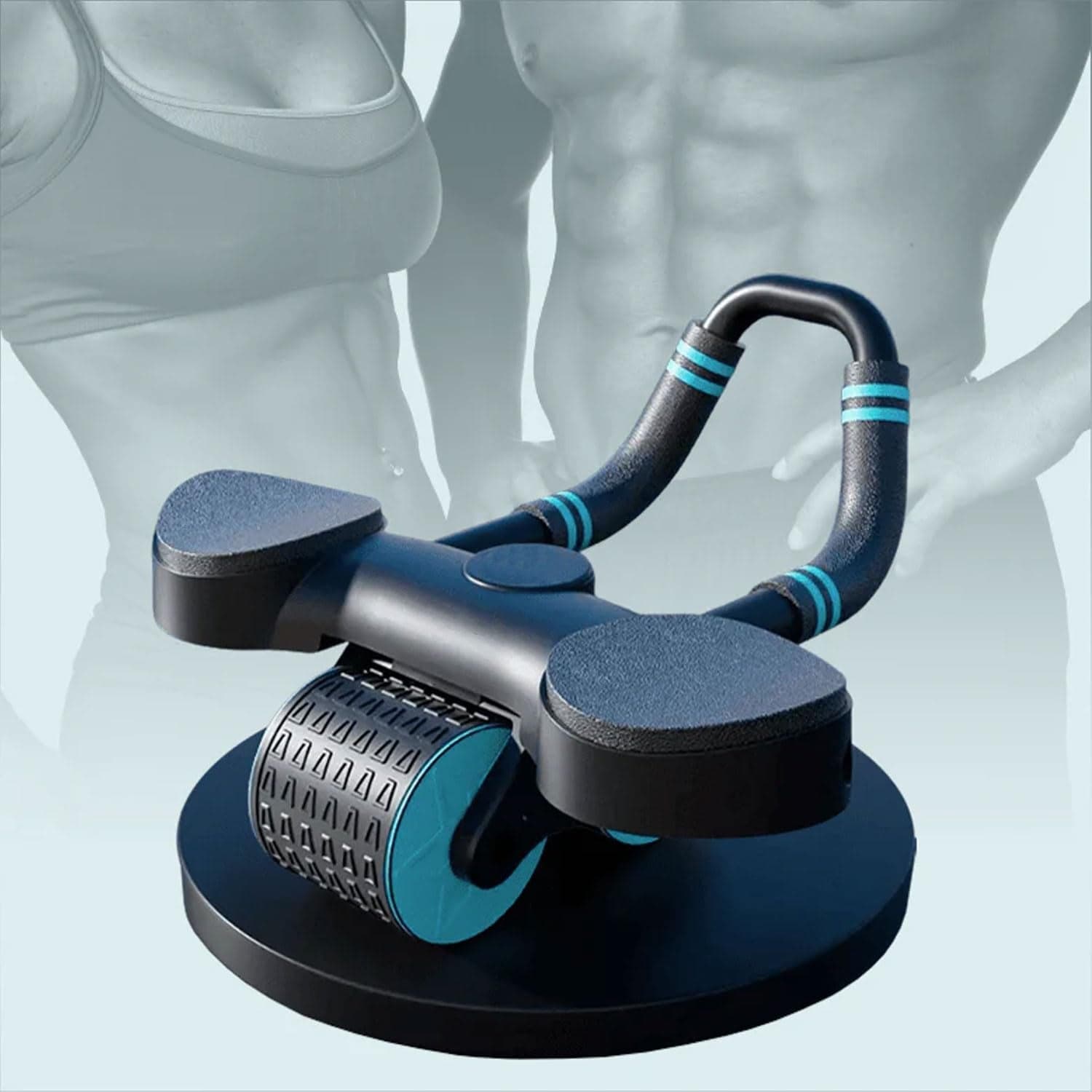 Abdominal Wheel Roller Widened Elbow Support Roller with Timer & Skipping Rope (1 Set) thumbnail 6