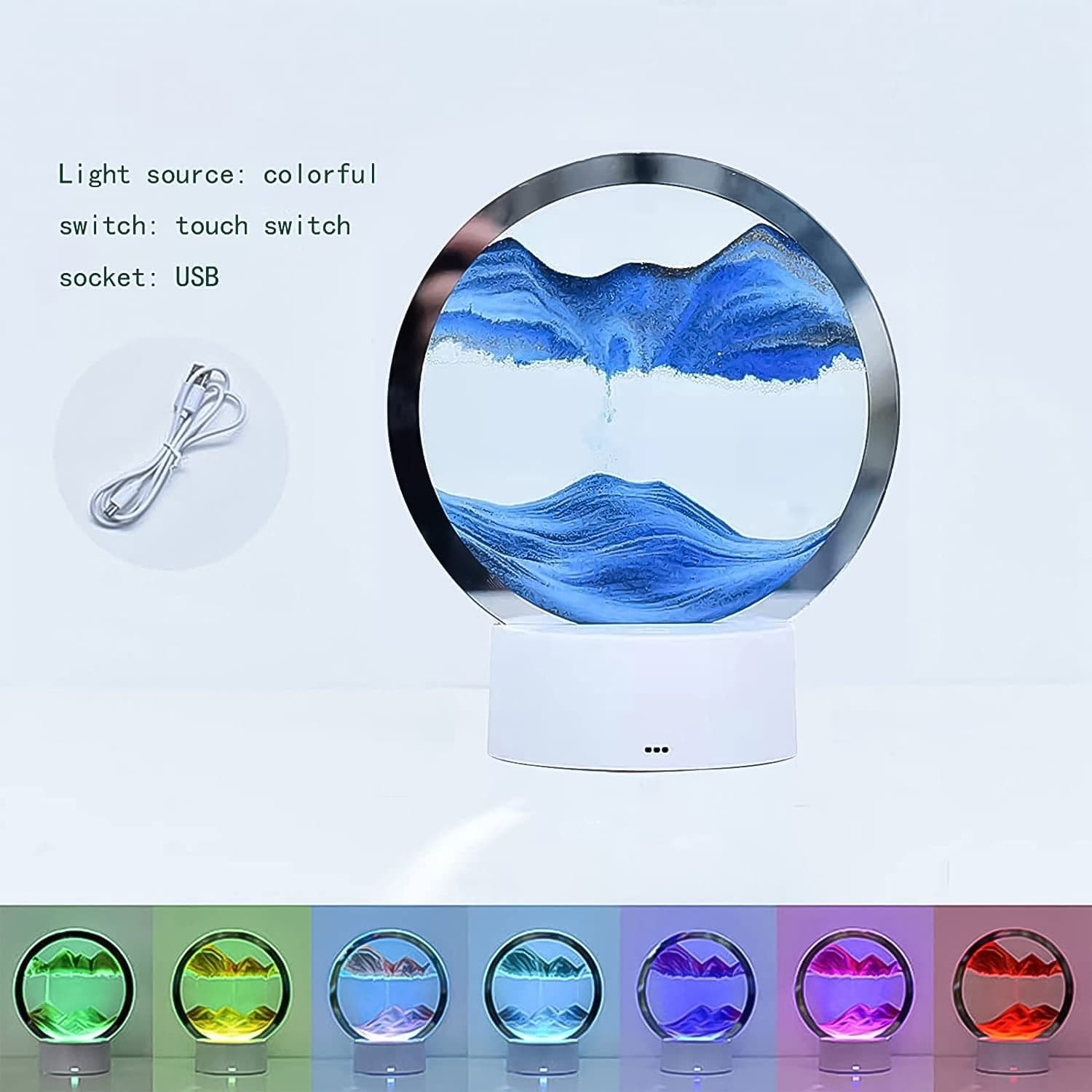 5 Color Light Moving Sand Art Picture (1 Pc) thumbnail 4