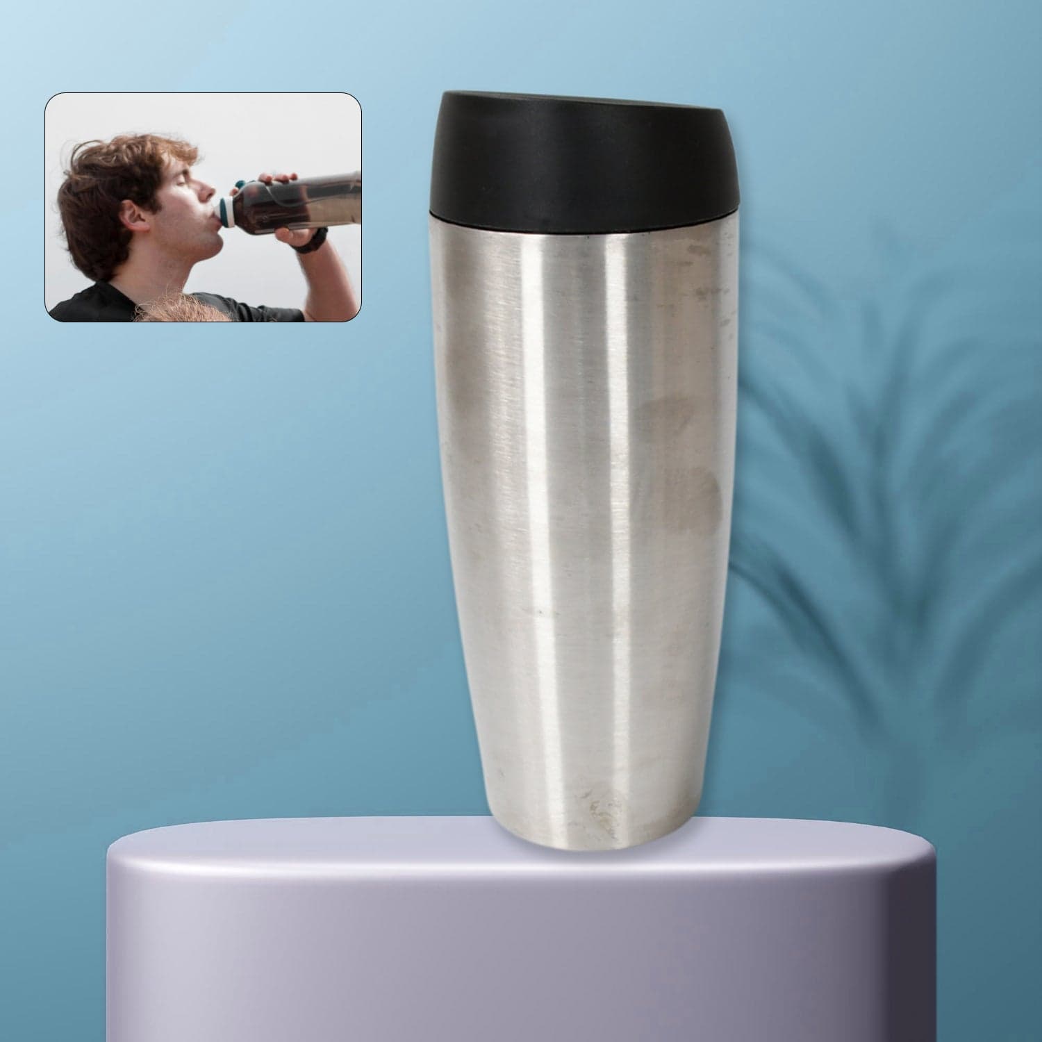 Stainless Steel Vacuum Insulated Coffee Cups Double Walled Travel Mug thumbnail 1