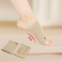 Foot Arch Support For Men & Women | Medial Arch Support For Flat Feet Correction Sleeve With Cushion | Plantar Fasciitis Leg Foot Pain Relief Product | Foot Care For Orthopedic Shoes Slippers