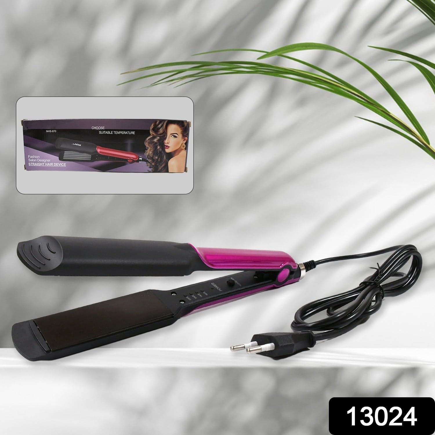 Portable Hair Straight Device Beauty And Personal Care Professional Women Temperature Control Professional Travel Hair Straighteners (1 Pc) thumbnail 2