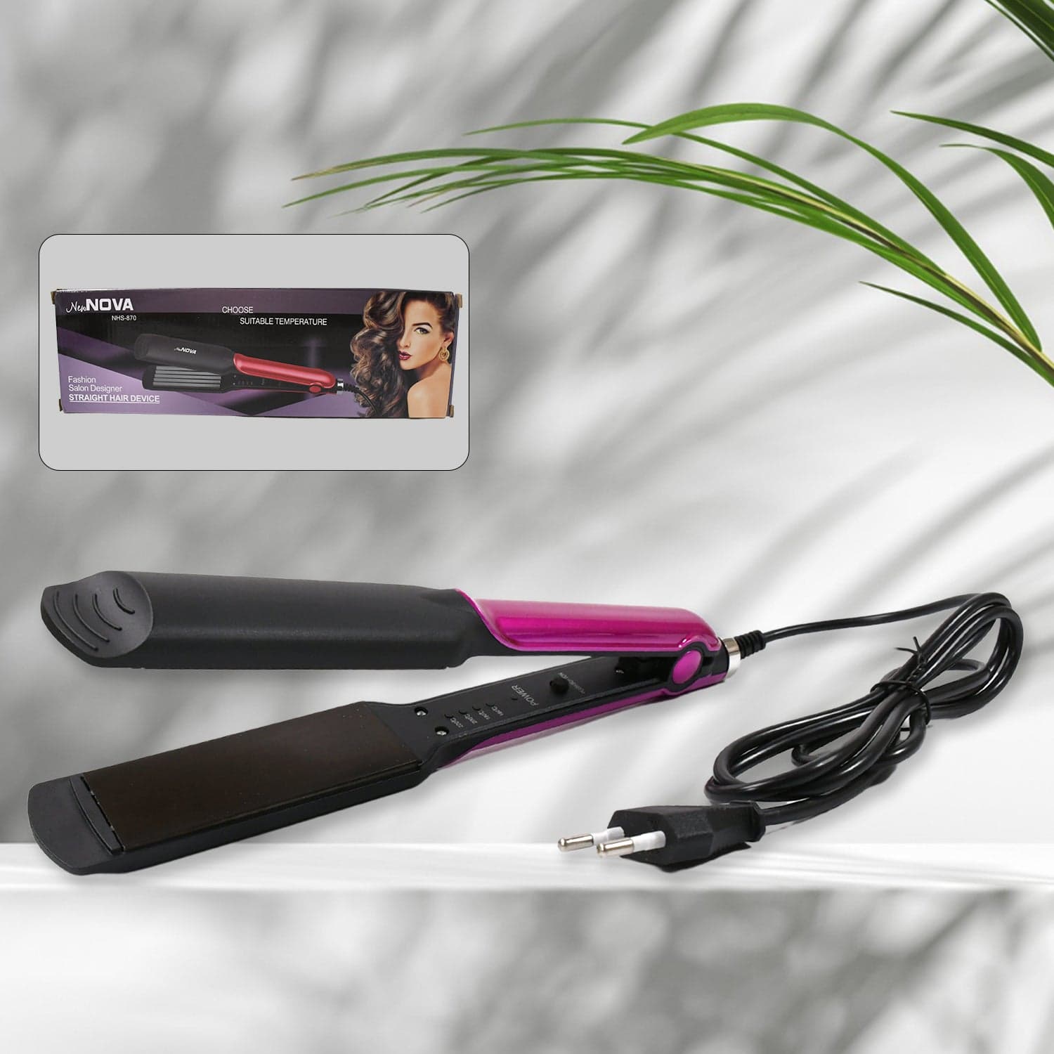 Portable Hair Straight Device Beauty And Personal Care Professional Women Temperature Control Professional Travel Hair Straighteners (1 Pc) thumbnail 3