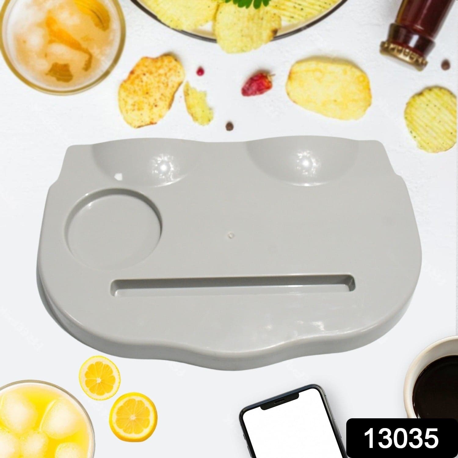 Snack Caddy Tray with a Drink Cup Holder, The Ultimate Movie Night thumbnail 2