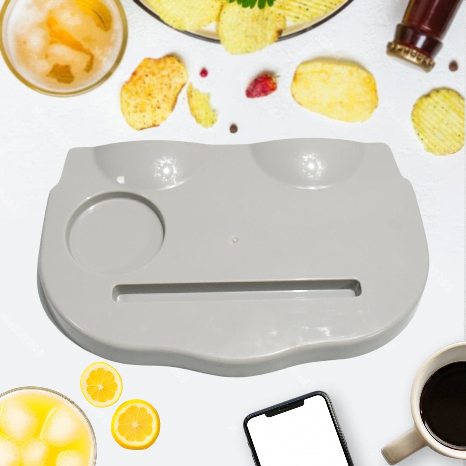 Snack Caddy Tray with a Drink Cup Holder, The Ultimate Movie Night thumbnail 4