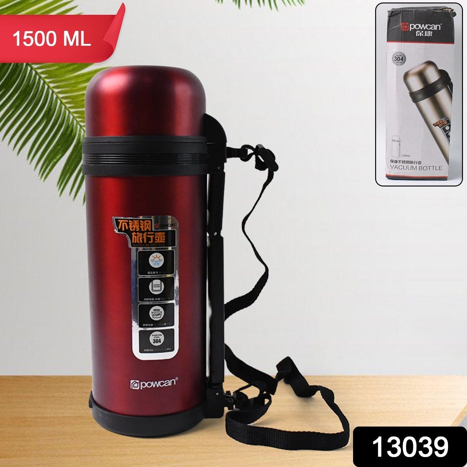 Stainless Steel Water Bottle Vacuum Insulated Thermos Flask Double-Walled Coffee Thermos Flask Leak-Proof Water Bottle For Sports thumbnail 2