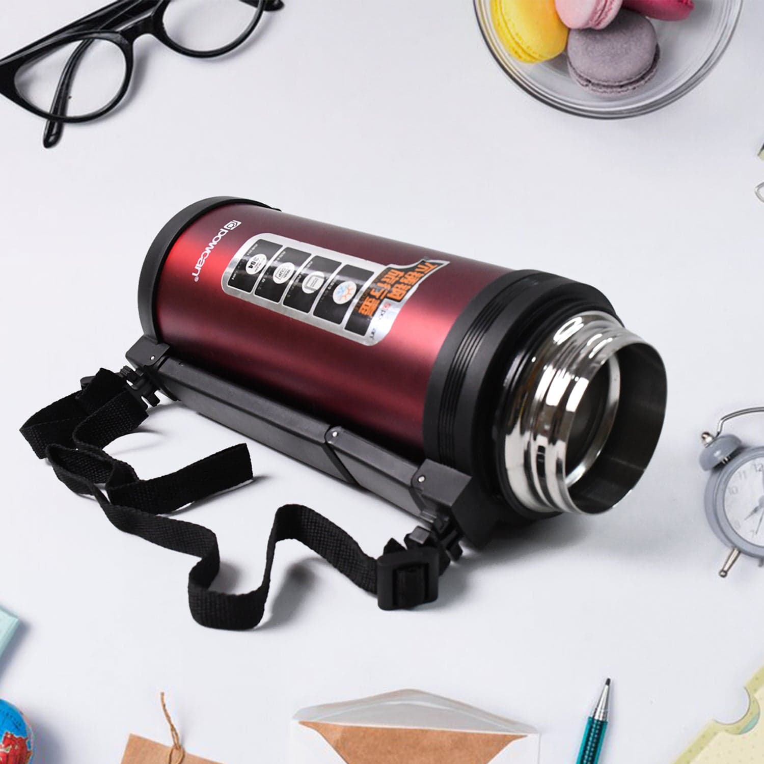Stainless Steel Water Bottle Vacuum Insulated Thermos Flask Double-Walled Coffee Thermos Flask Leak-Proof Water Bottle For Sports thumbnail 5