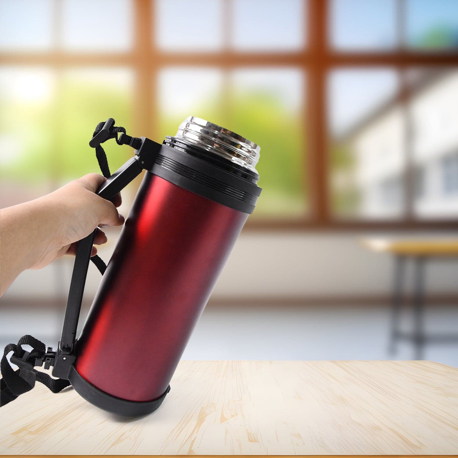 Stainless Steel Water Bottle Vacuum Insulated Thermos Flask Double-Walled Coffee Thermos Flask Leak-Proof Water Bottle For Sports thumbnail 7
