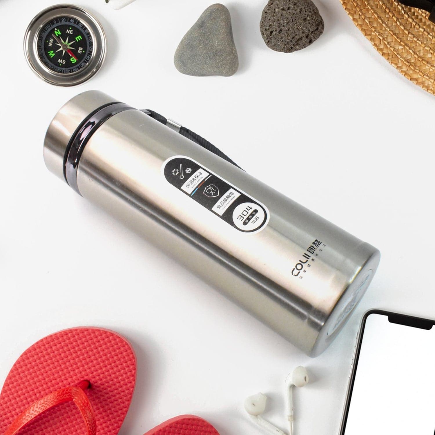 Stainless Steel Vacuum Insulated Water Bottle Of 900Ml Approx thumbnail 7