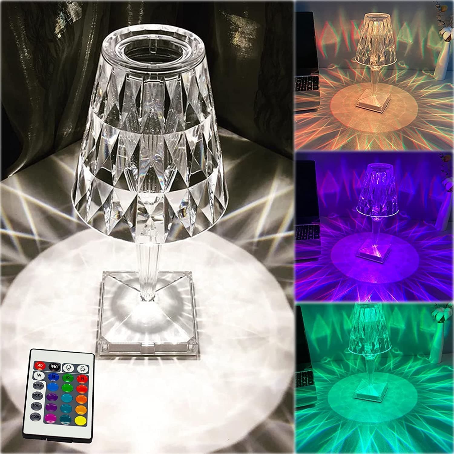 Romantic Crystal Table Lamp thumbnail 3