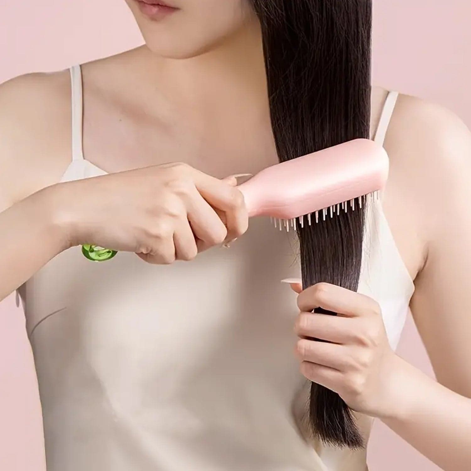 Self-Cleaning Hairbrush Of Anti-Static, Detangling, Rotating Massage Comb, Hair Accessories thumbnail 1