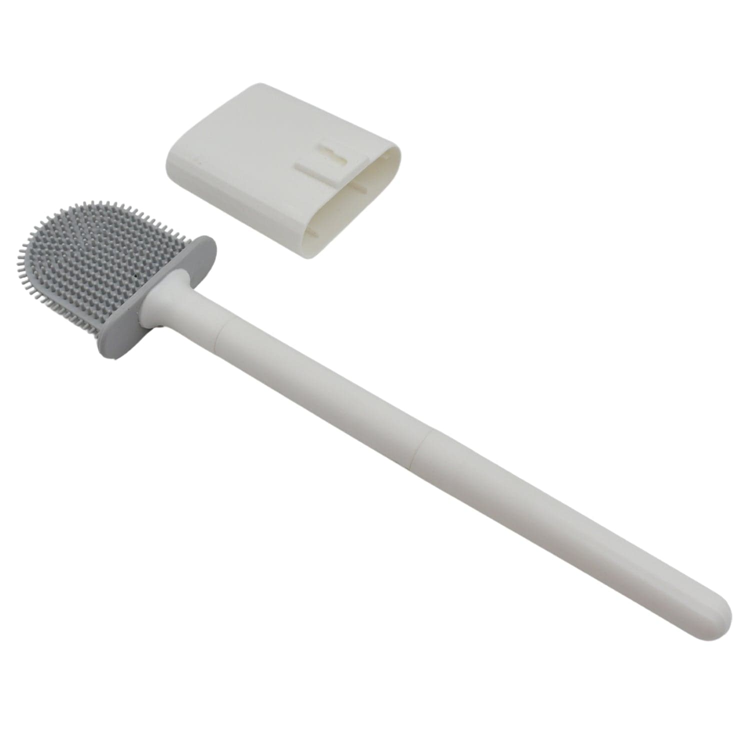 Portable Silicone Toilet Brush of Wall-Mounted, Anti-Drip Cleaner with Non-Slip Handle thumbnail 6