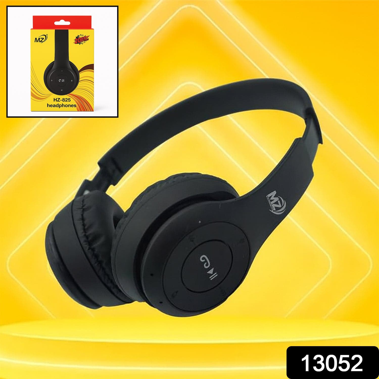 Wireless Headphone Over The Head Bluetooth Headset Foldable Headband Hands-free with Calling Function (1 Pc) thumbnail 2