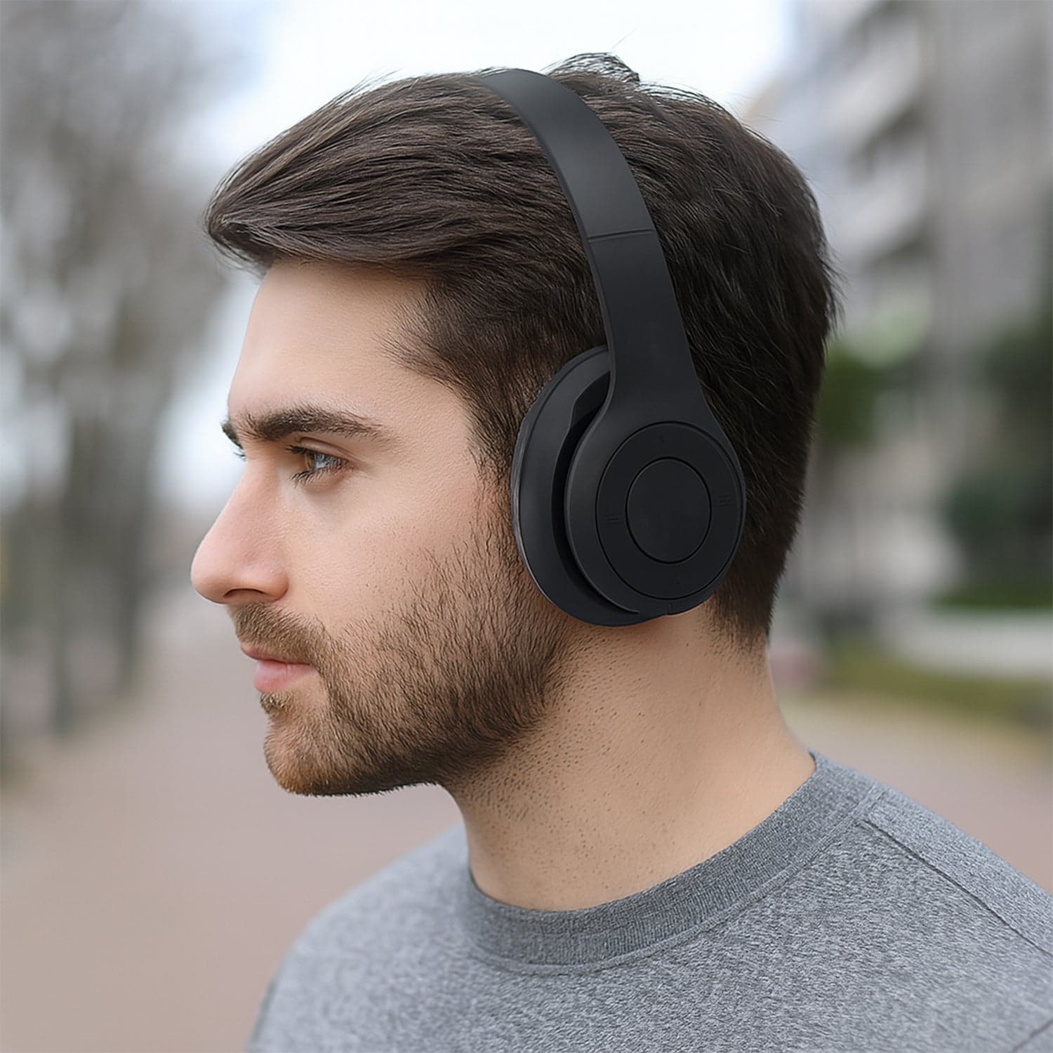 Wireless Headphone Over The Head Bluetooth Headset Foldable Headband Hands-free with Calling Function (1 Pc) thumbnail 3