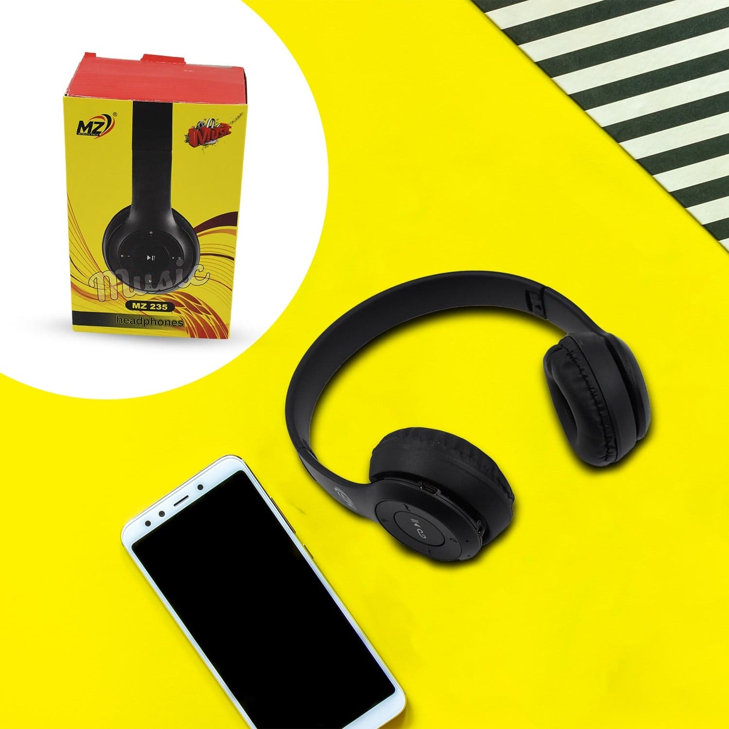 Wireless Headphone Over The Head Bluetooth Headset Foldable Headband Hands-free with Calling Function (1 Pc) thumbnail 8