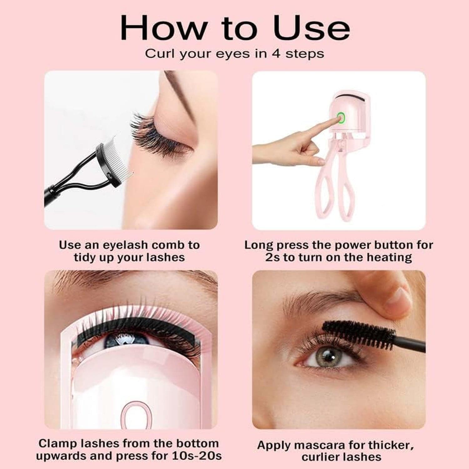 Electric Heated Eyelash Curlers (1 Pc) thumbnail 3