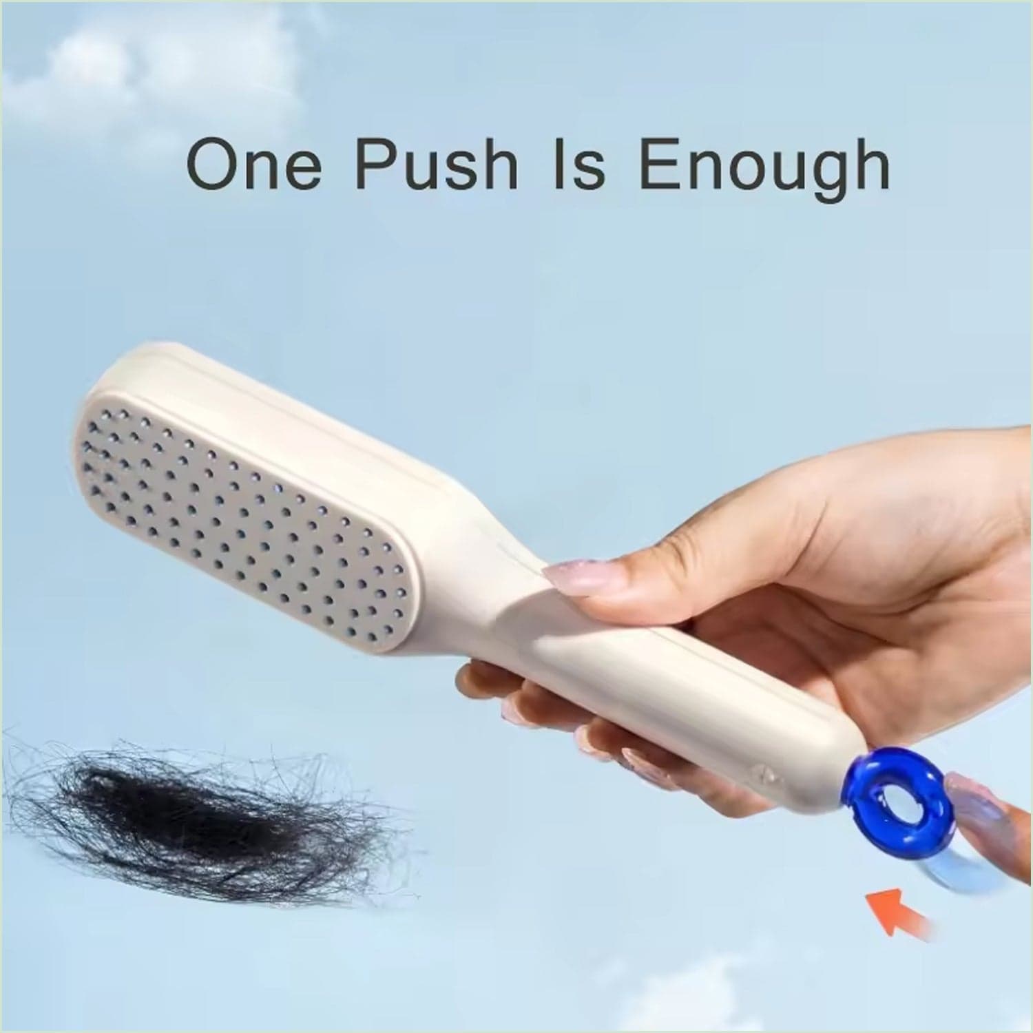 Self-Cleaning Hairbrush, Massage Comb (1 Pc / With Box), Hair accessories thumbnail 6