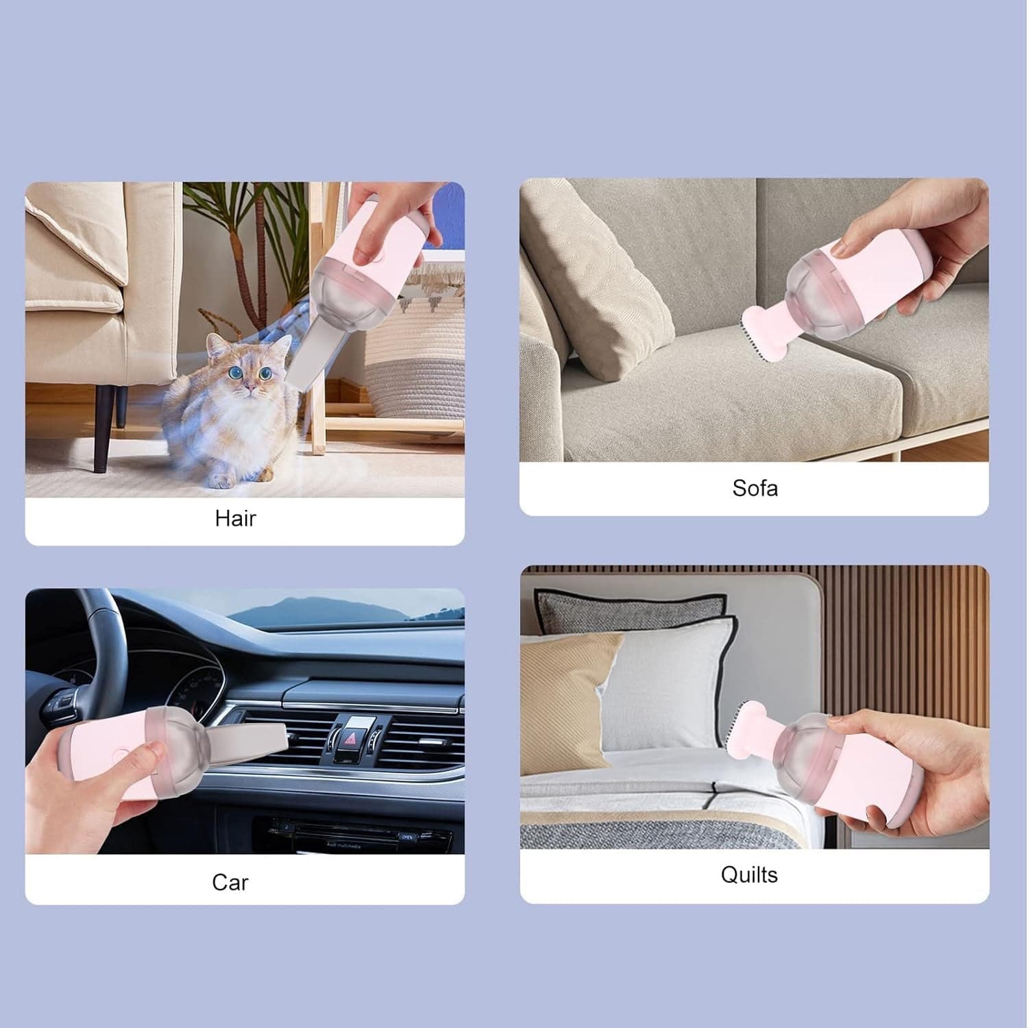 Handheld Vacuum Cleaner, Cordless Desktop Vacuum Cleaner One Button Switch For Office (1 Pc) thumbnail 3