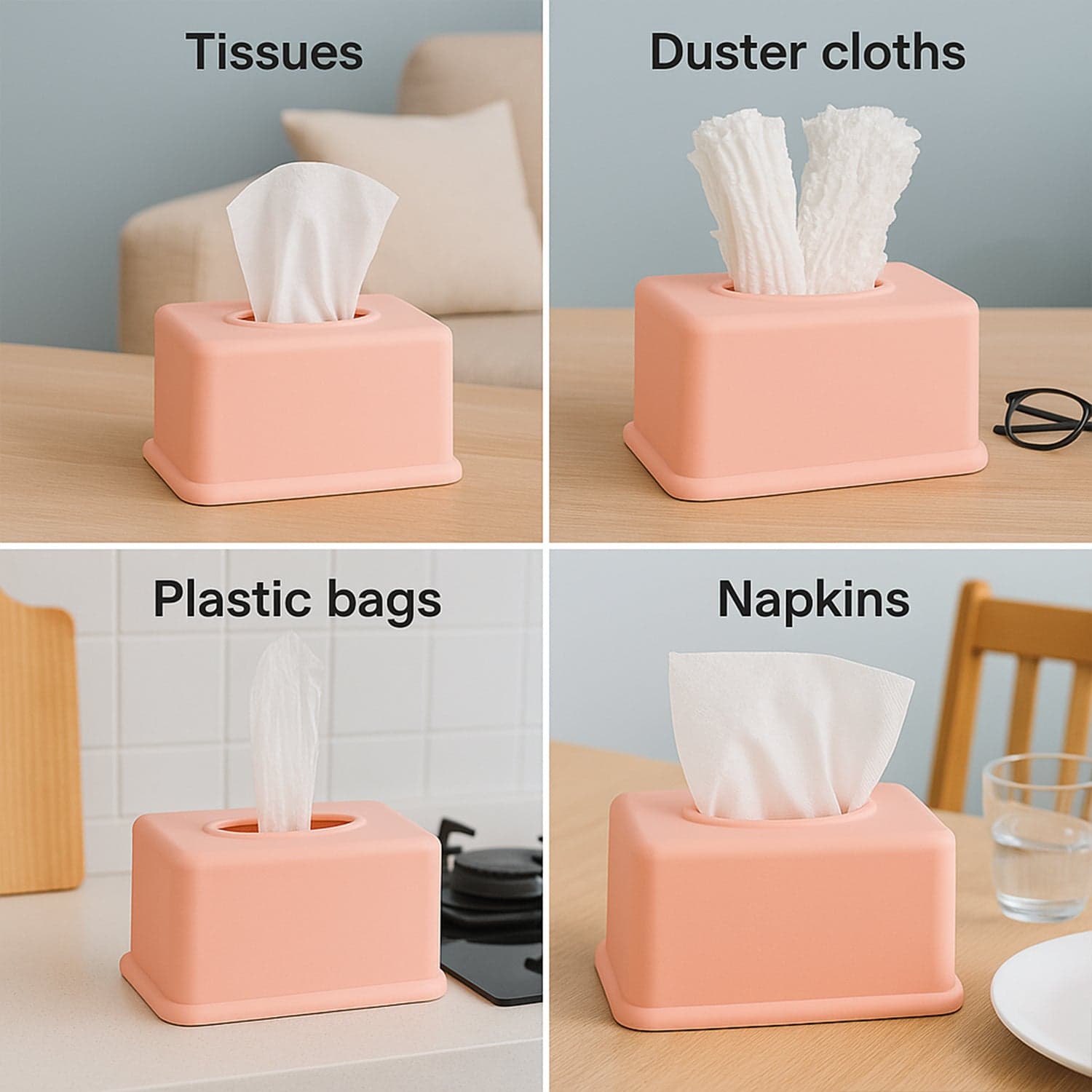 Rectangular Tissue Paper Box Holder 1 Pc thumbnail 2
