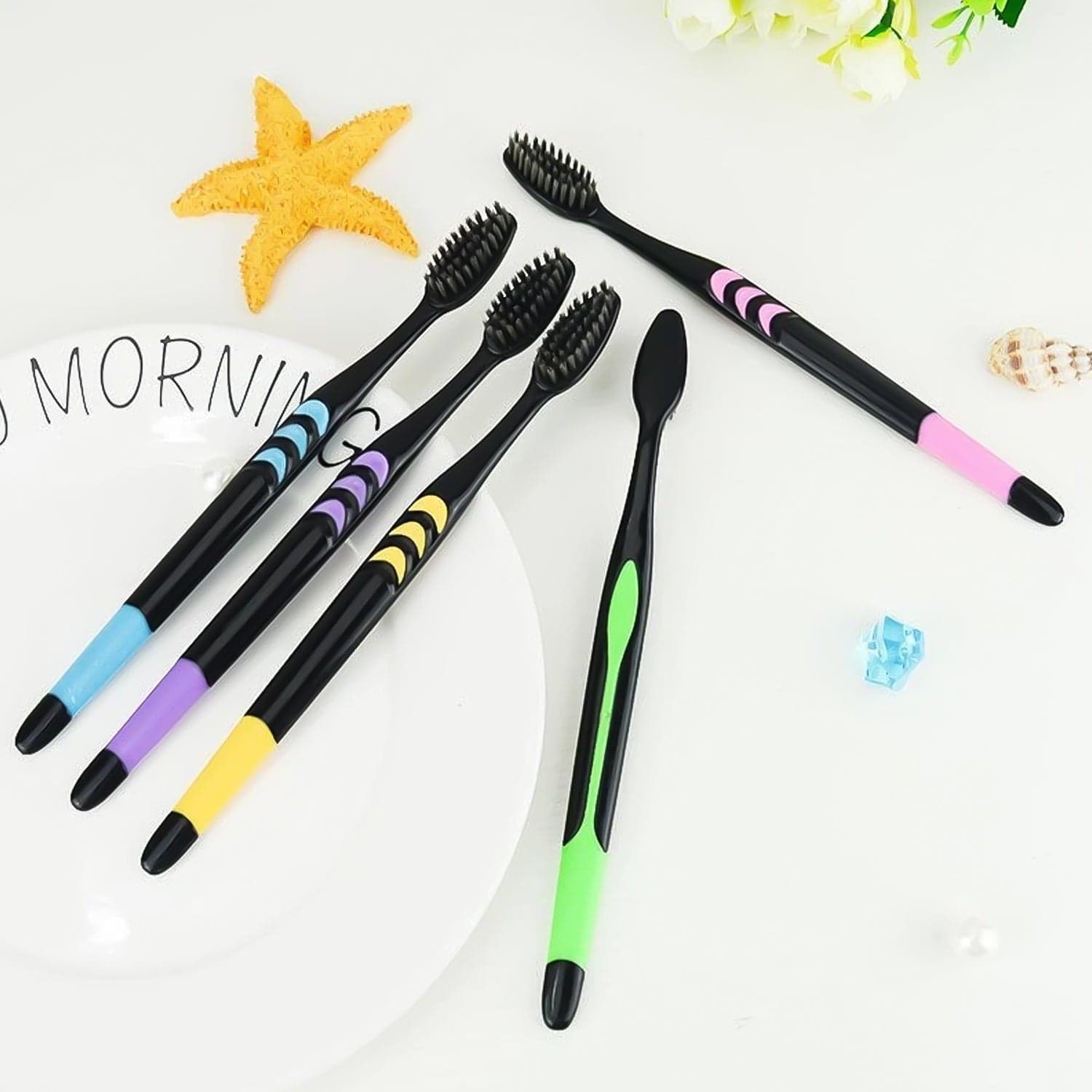 Soft Toothbrush With Plastic Round Box For Men And Women thumbnail 4