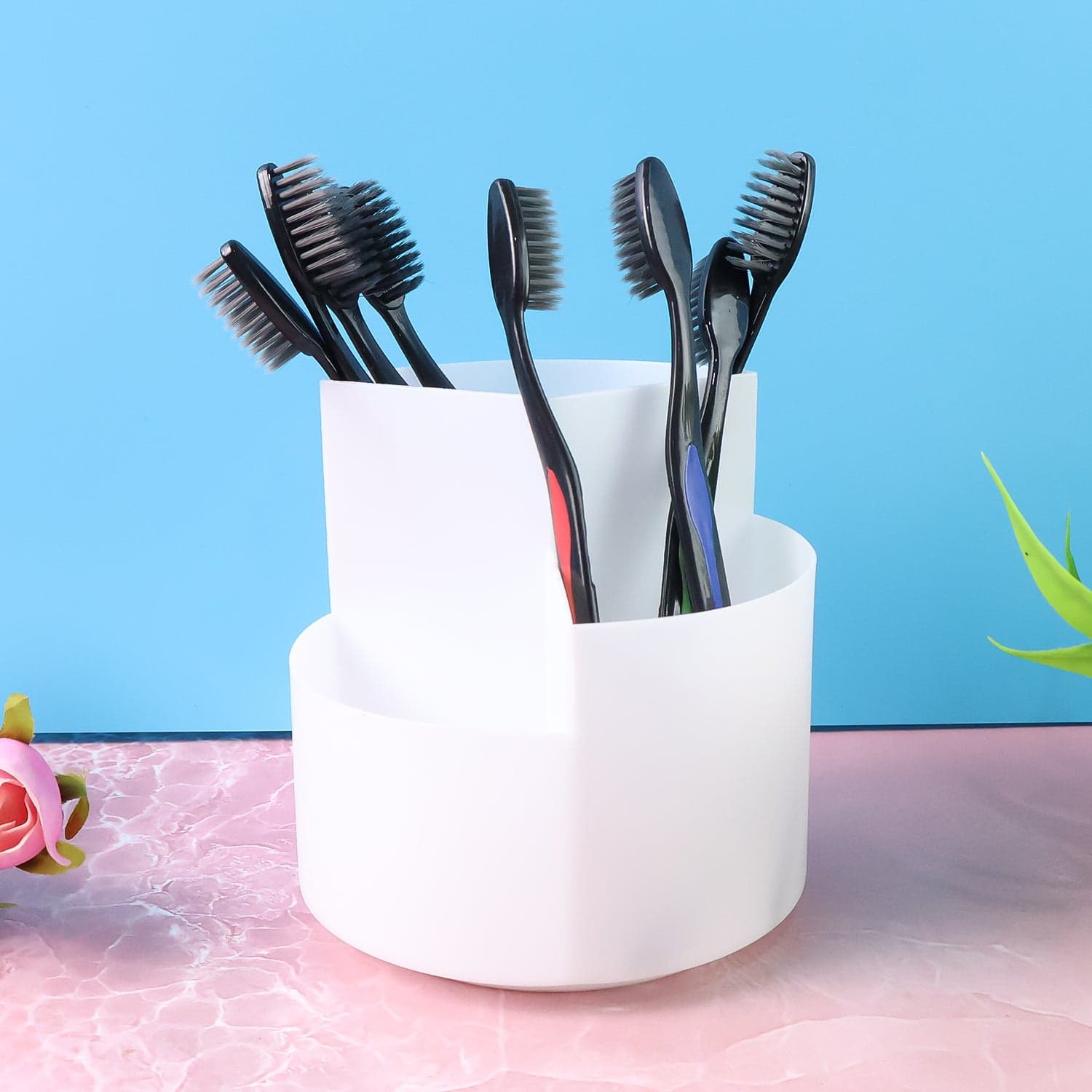 Soft Toothbrush With Plastic Round Box For Men And Women thumbnail 5