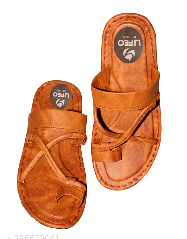 LifeO--Men's Synthetic Leather Formal Sandal thumbnail 2